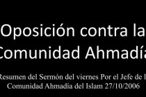 Oposición contra la Comunidad Ahmadía
